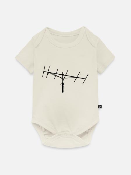 yagi - Baby Premium Kurzarmbody - Naturweiß