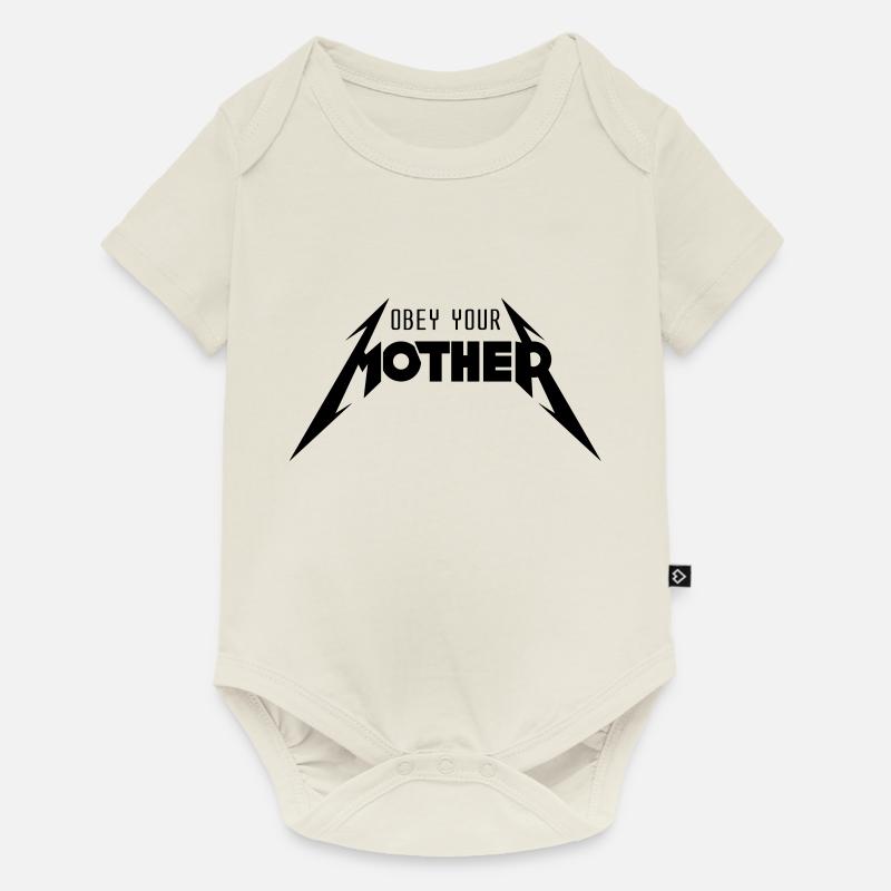 Obey Your Mother_V2 - Body à manches courtes Premium Bébé - blanc cassé