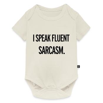 Sarcasm - Body à manches courtes Premium Bébé - blanc cassé - Devant