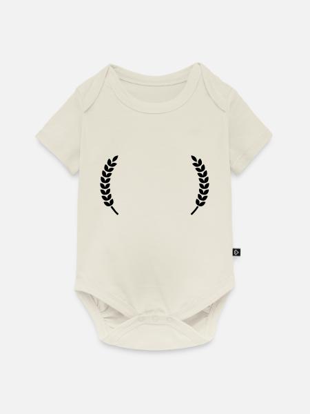 stars symbol - Baby Premium Kurzarmbody - Naturweiß