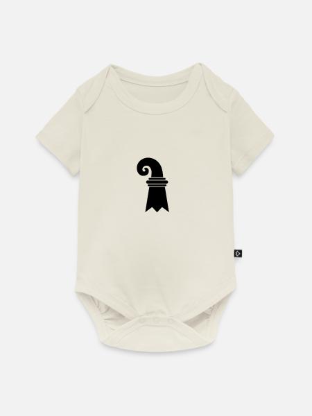 Baslerstab - Baby Premium Kurzarmbody - Naturweiß