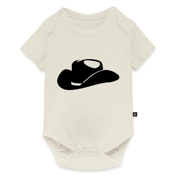 cowboy - Baby Premium Kurzarmbody - Naturweiß - Vorne