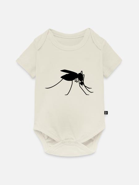 Schnake / gnat 1c - Baby Premium Kurzarmbody - Naturweiß