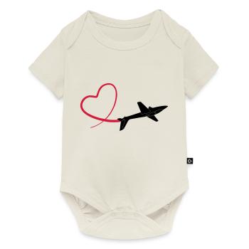 Kunstflug aerobatic Fox - Baby Premium short-sleeve bodysuit - off white - Front