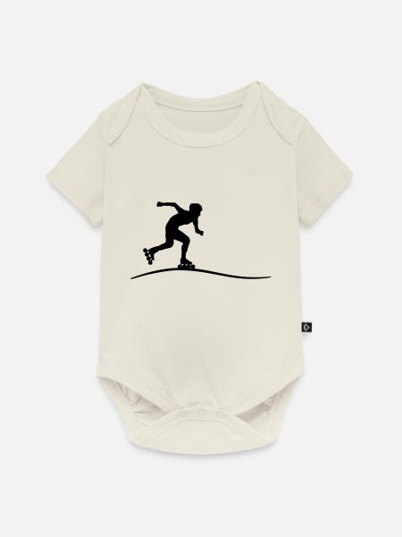 Sport - Inline Skating - Baby Premium Kurzarmbody - Naturweiß