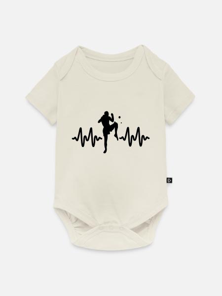 Kickboxen - Baby Premium Kurzarmbody - Naturweiß