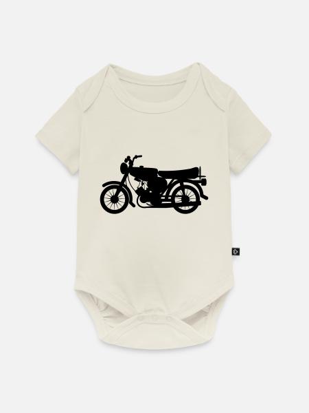 Fahrzeug - Simson - Baby Premium Kurzarmbody - Naturweiß