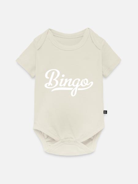Bingo - Baby Premium Kurzarmbody - Naturweiß