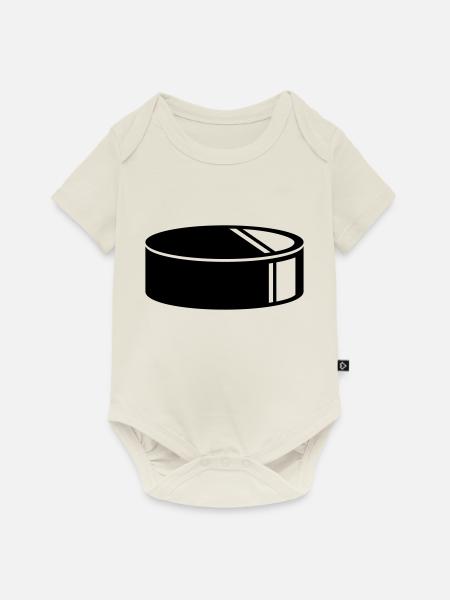 Puck Eishockey - Baby Premium Kurzarmbody - Naturweiß