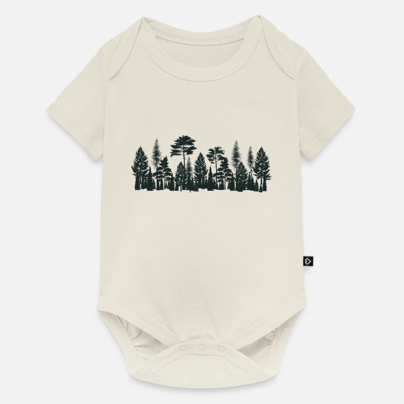 Des arbres - Body à manches courtes Premium Bébé - blanc cassé