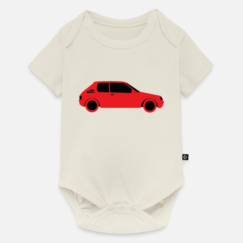205 profil rouge - Body à manches courtes Premium Bébé - blanc cassé