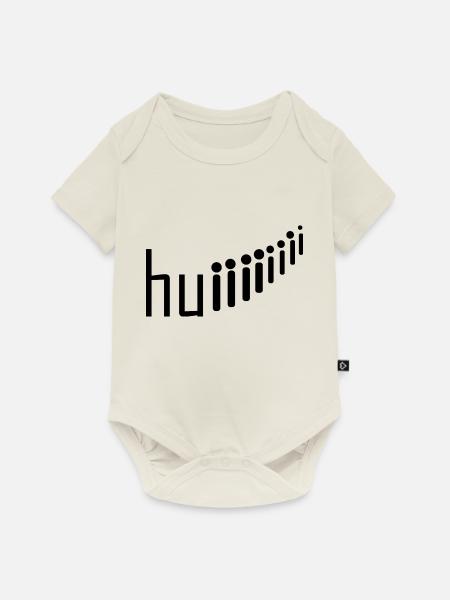 Rollercoaster Achterbahn - Baby Premium Kurzarmbody - Naturweiß