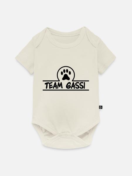 team gassi 01 - Baby Premium Kurzarmbody - Naturweiß