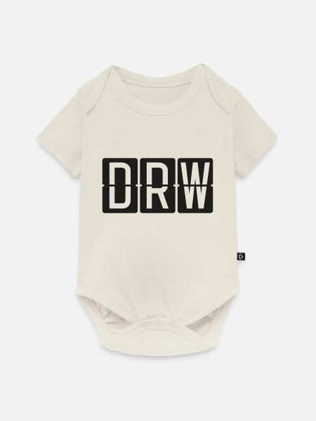 Darwin - Baby Premium Kurzarmbody - Naturweiß