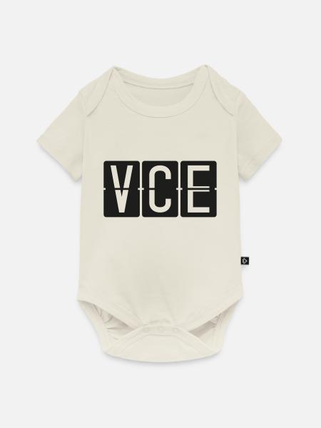 Venedig - Baby Premium Kurzarmbody - Naturweiß