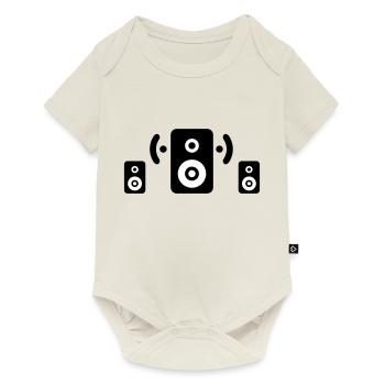 soundsystem - Baby Premium Kurzarmbody - Naturweiß - Vorne