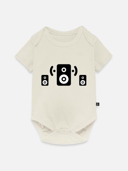 soundsystem - Baby Premium Kurzarmbody - Naturweiß