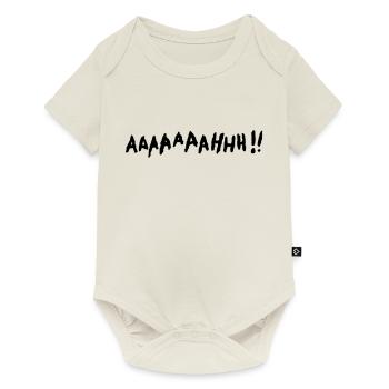 AAAAAAAAAHHH - Screaming spasm - Baby Premium short-sleeve bodysuit - off white - Front