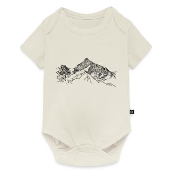 Walliser Weisshorn, Switzerland, Alps, Mountains, 4000m - Baby Premium short-sleeve bodysuit - off white - Front