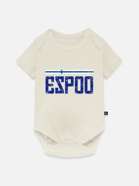 Espoo - Baby Premium Kurzarmbody - Naturweiß