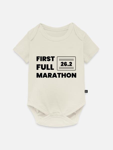 Fußball Soccer - Baby Premium Kurzarmbody - Naturweiß