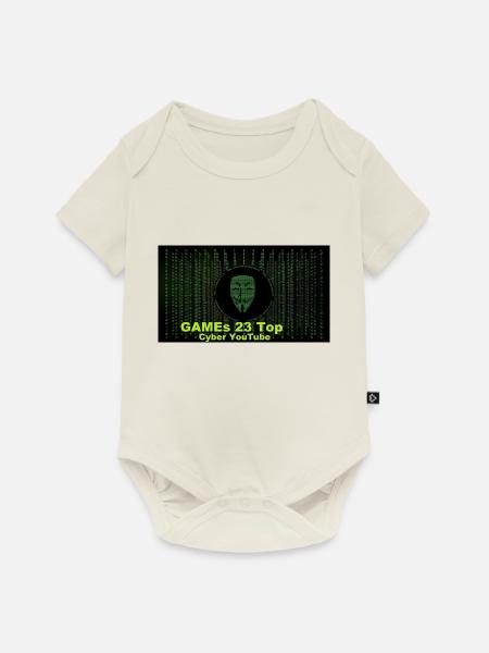hackerSpiel - Baby Premium Kurzarmbody - Naturweiß