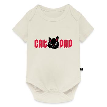 Wild Cat Cat Dad - Baby Premium short-sleeve bodysuit - off white - Front