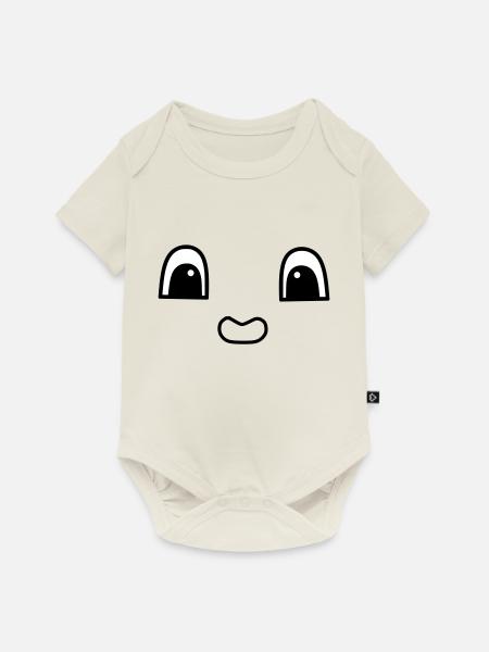 Cute face - Baby Premium Kurzarmbody - Naturweiß