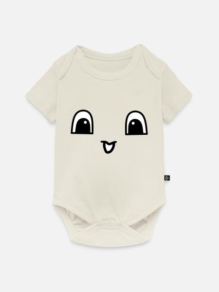 Cute face - Baby Premium Kurzarmbody - Naturweiß
