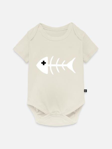 DEAD HOUTA WEISS - Baby Premium Kurzarmbody - Naturweiß