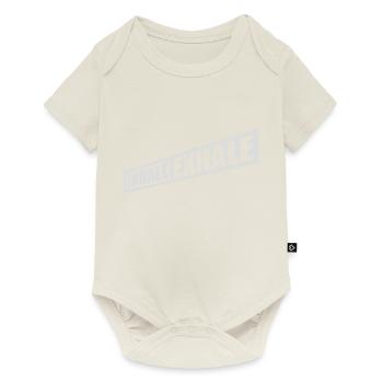 Inspirez expirez Yoga citation - Body à manches courtes Premium Bébé - blanc cassé - Devant
