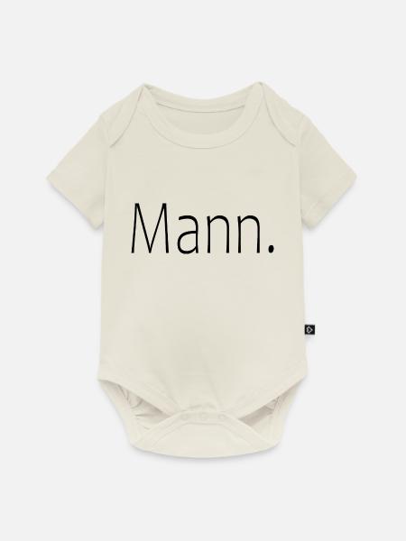 Mann - Baby Premium Kurzarmbody - Naturweiß