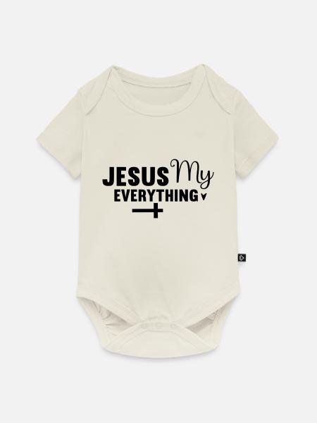 Jesus My Everything - Baby Premium Kurzarmbody - Naturweiß