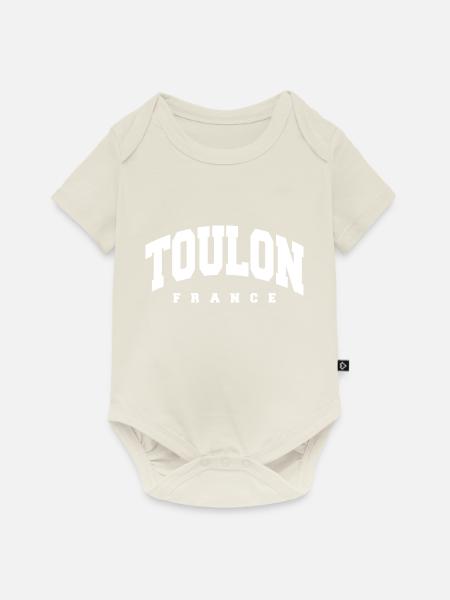 Toulon - Baby Premium Kurzarmbody - Naturweiß