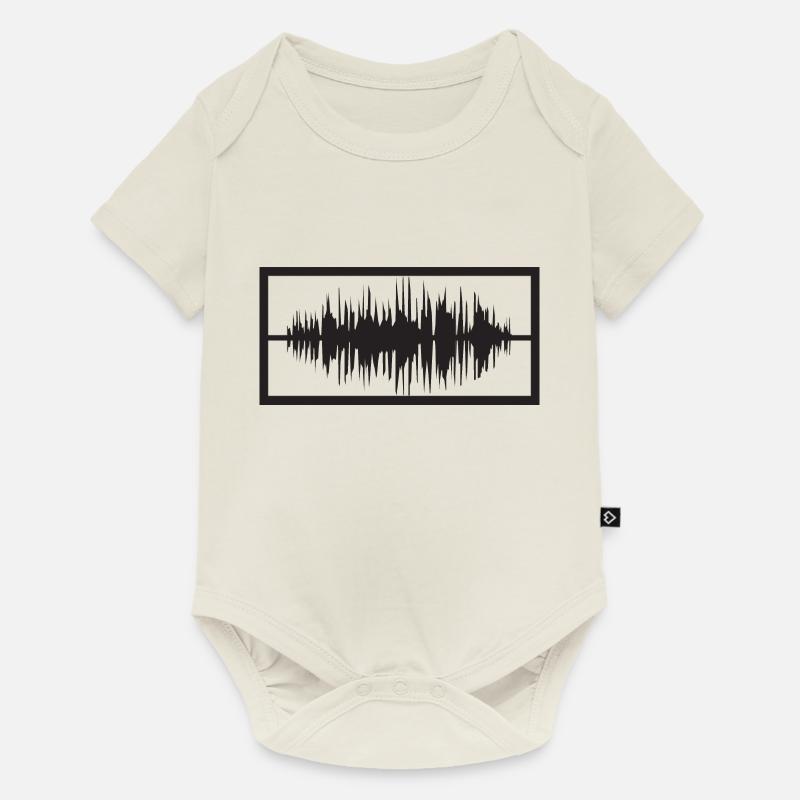 Frequenz - Baby Premium Kurzarmbody - Naturweiß