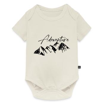 Abenteuer - Baby Premium Kurzarmbody - Naturweiß - Vorne
