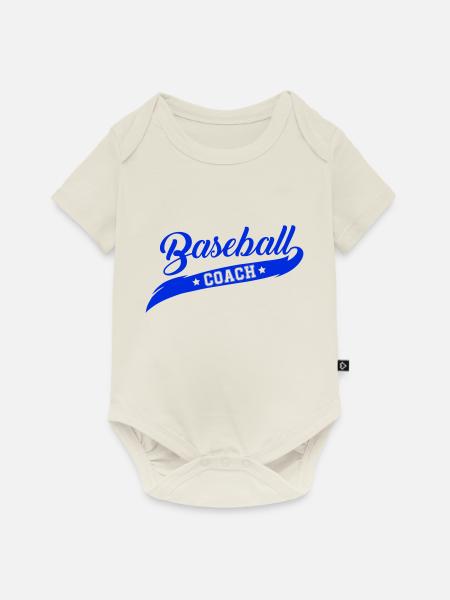 baseball coach - Baby Premium Kurzarmbody - Naturweiß
