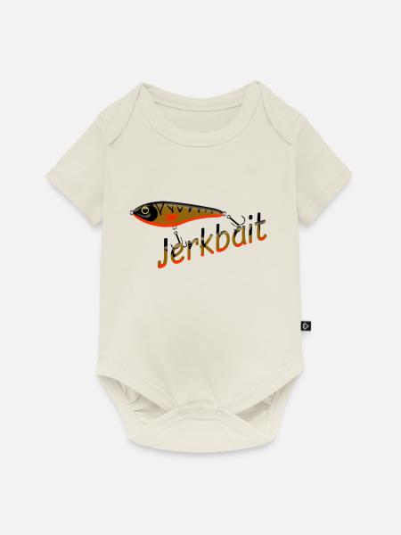 Jerkbait - Baby Premium Kurzarmbody - Naturweiß
