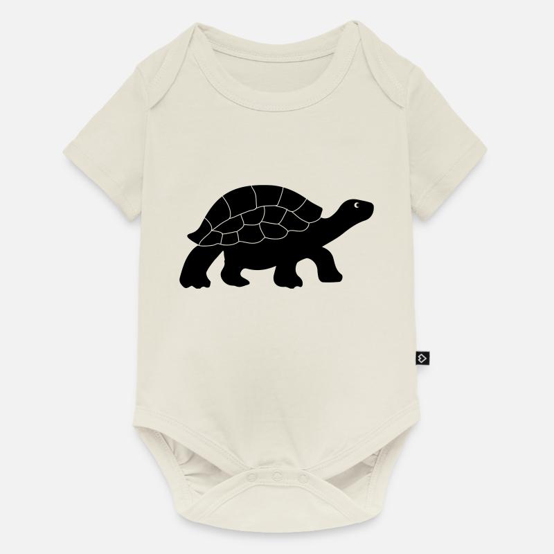 turtle - Baby Premium Kurzarmbody - Naturweiß