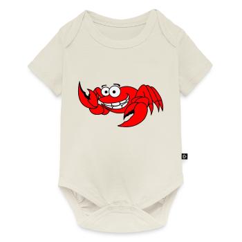 krebs - Baby Premium Kurzarmbody - Naturweiß - Vorne