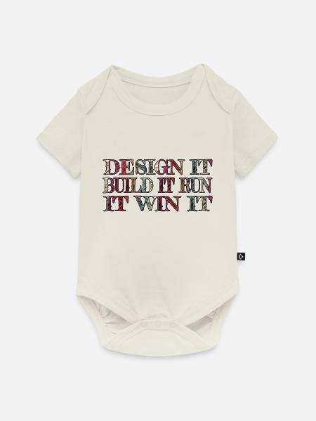 birthday present statement robotics research - Baby Premium Kurzarmbody - Naturweiß