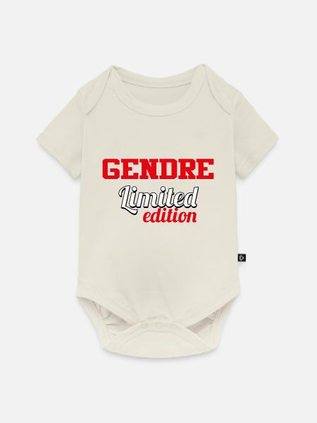 GENDRE LIMITED EDITION - Baby Premium Kurzarmbody - Naturweiß