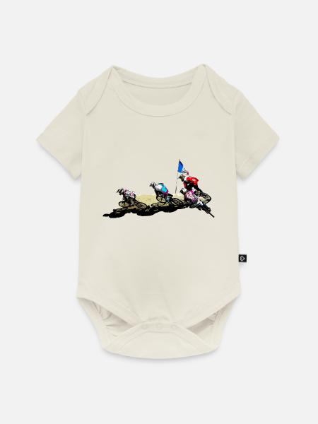 BMX (BMX) - Baby Premium Kurzarmbody - Naturweiß