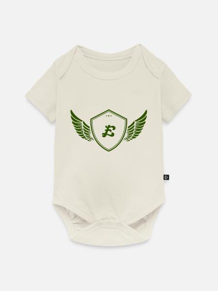 wappen e - Baby Premium Kurzarmbody - Naturweiß