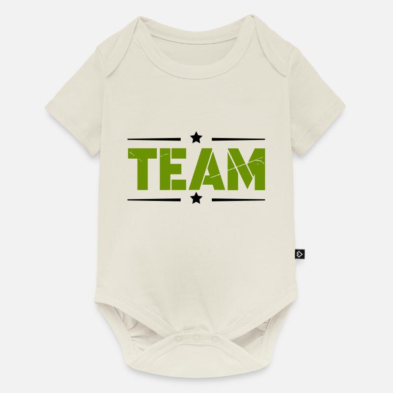 Équipe - Body à manches courtes Premium Bébé - blanc cassé