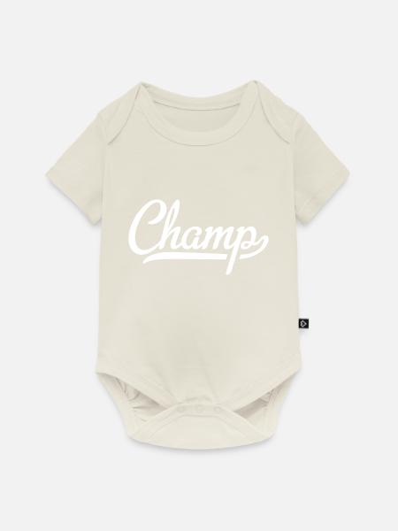 Champ - Baby Premium Kurzarmbody - Naturweiß