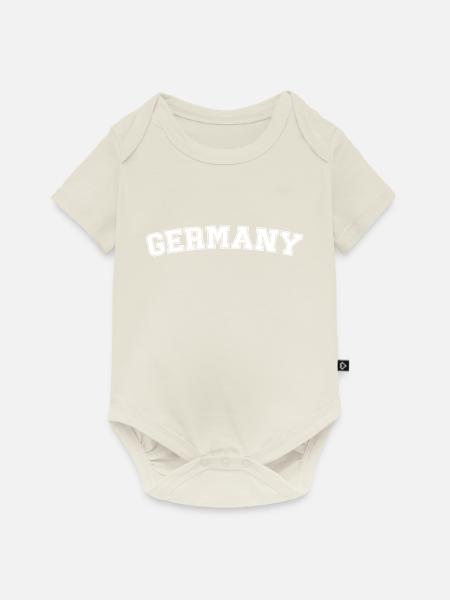 Deutschland - Baby Premium Kurzarmbody - Naturweiß