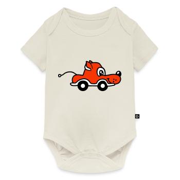 Dog Car Toy Remote Controlled Driving Wheels Cute - Baby Premium short-sleeve bodysuit - off white - Front