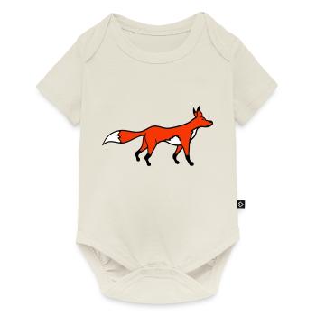 Fox Red Fox Forest Animal Clever Cute Wild Dog - Baby Premium short-sleeve bodysuit - off white - Front