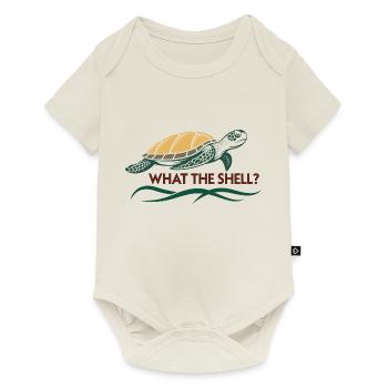 Qu’est-ce que c’est que la coquille ? - Body à manches courtes Premium Bébé - blanc cassé - Devant